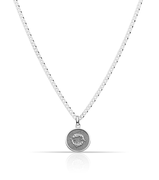 Sternzeichenanhänger Fische 925er Sterling Silber Massiv