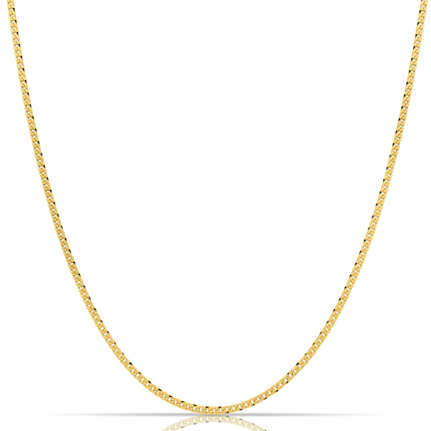 Panzerkette 2mm 585er Vergoldet