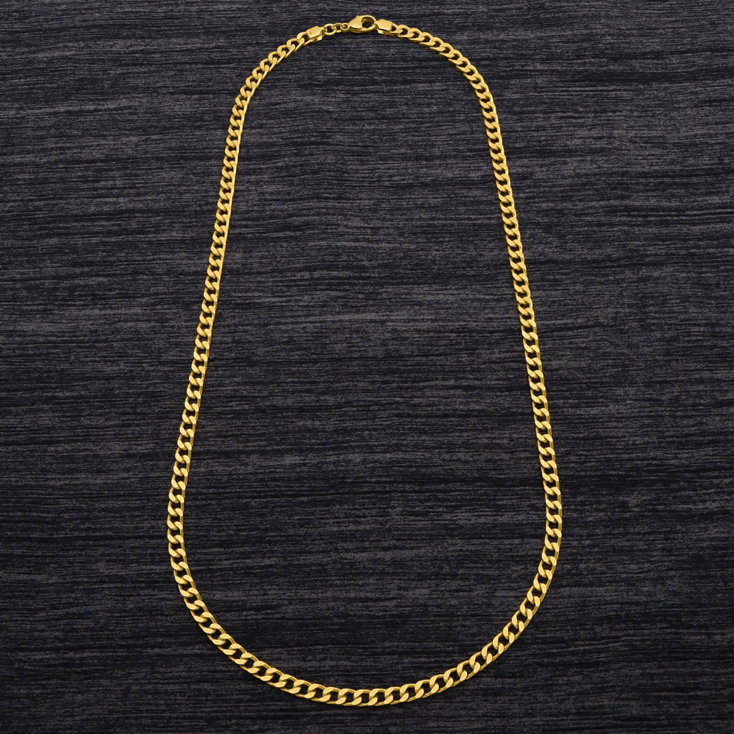 Panzerkette 4 mm 585er Vergoldet