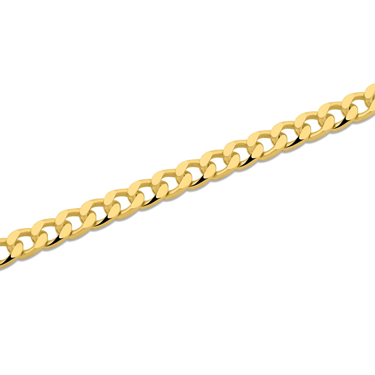 Panzerarmband 4 mm 585er Vergoldet