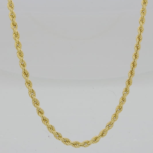 Tony Fein Kordelkette 6mm 585er Vergoldet