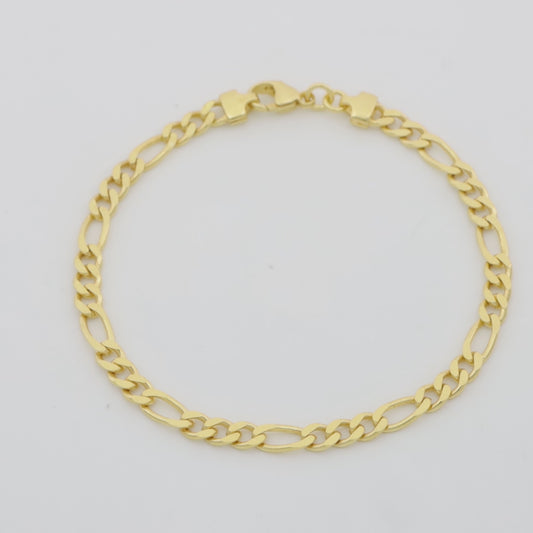 Figaroarmband 4,6 mm 585er Vergoldet