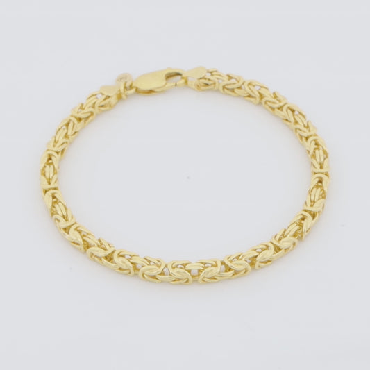 Königsarmband 3,8mm 585er Vergoldet