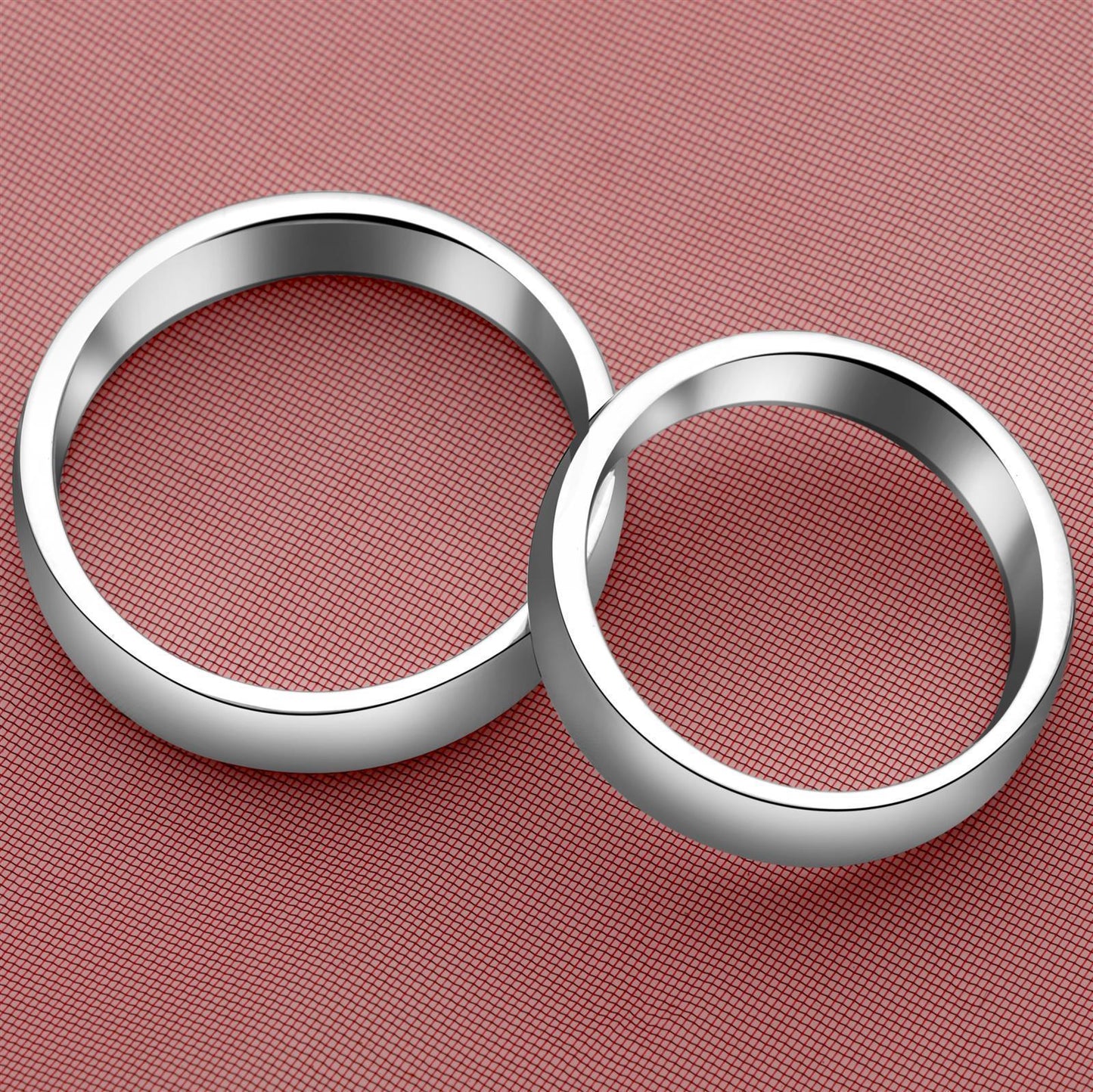 Ring Schlicht 5mm Massiv 925er Silber Rhodiniert