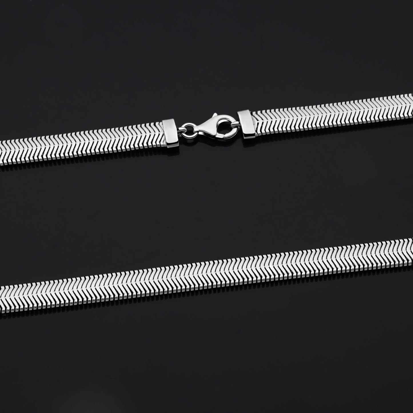 Schlangenkette Collier 925er Sterling Silber Massiv