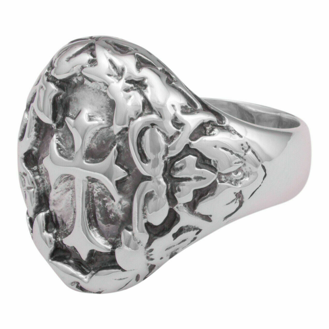 Kreuz Ring 925er Silber