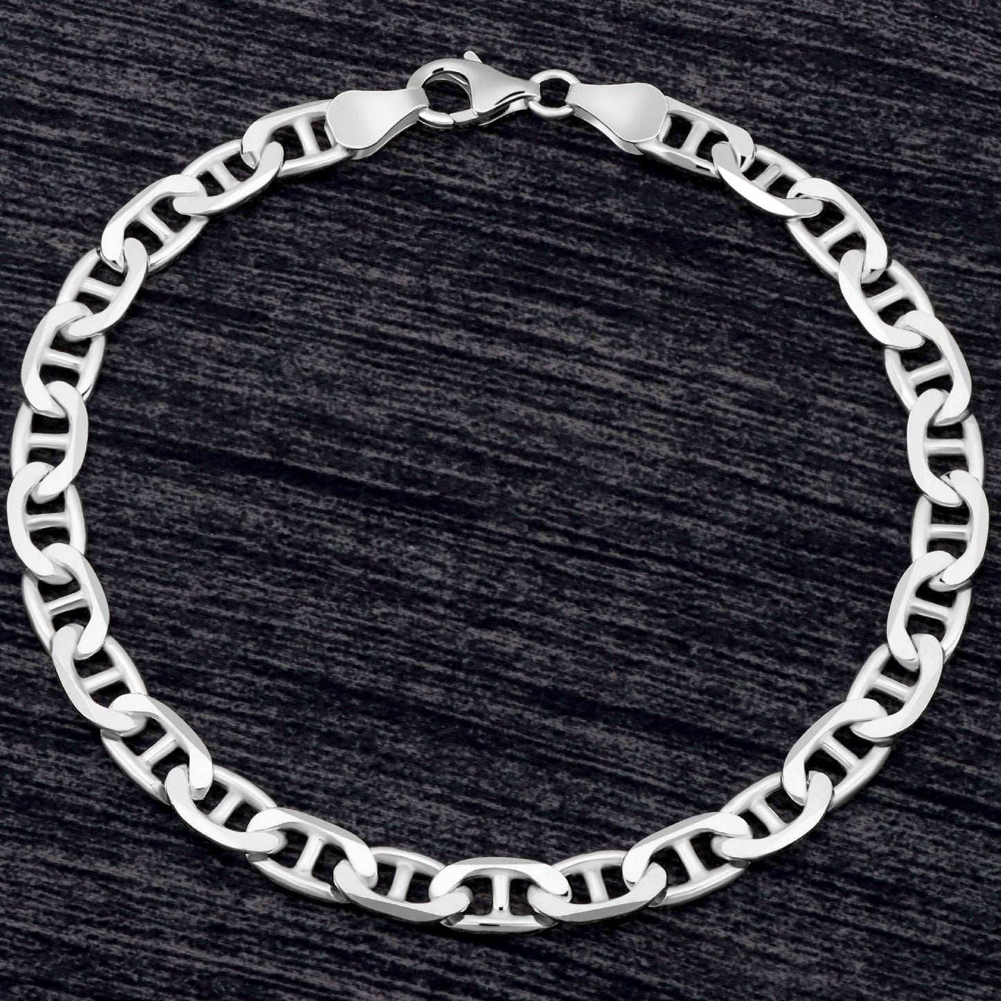 Stegpanzerarmband 5,5 mm 925er Sterling Silber Massiv