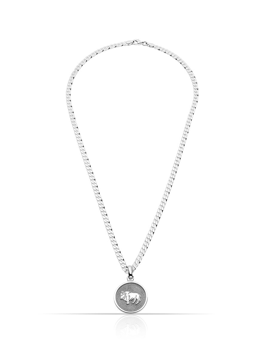 Sternzeichenanhänger Stier 925er Sterling Silber Massiv