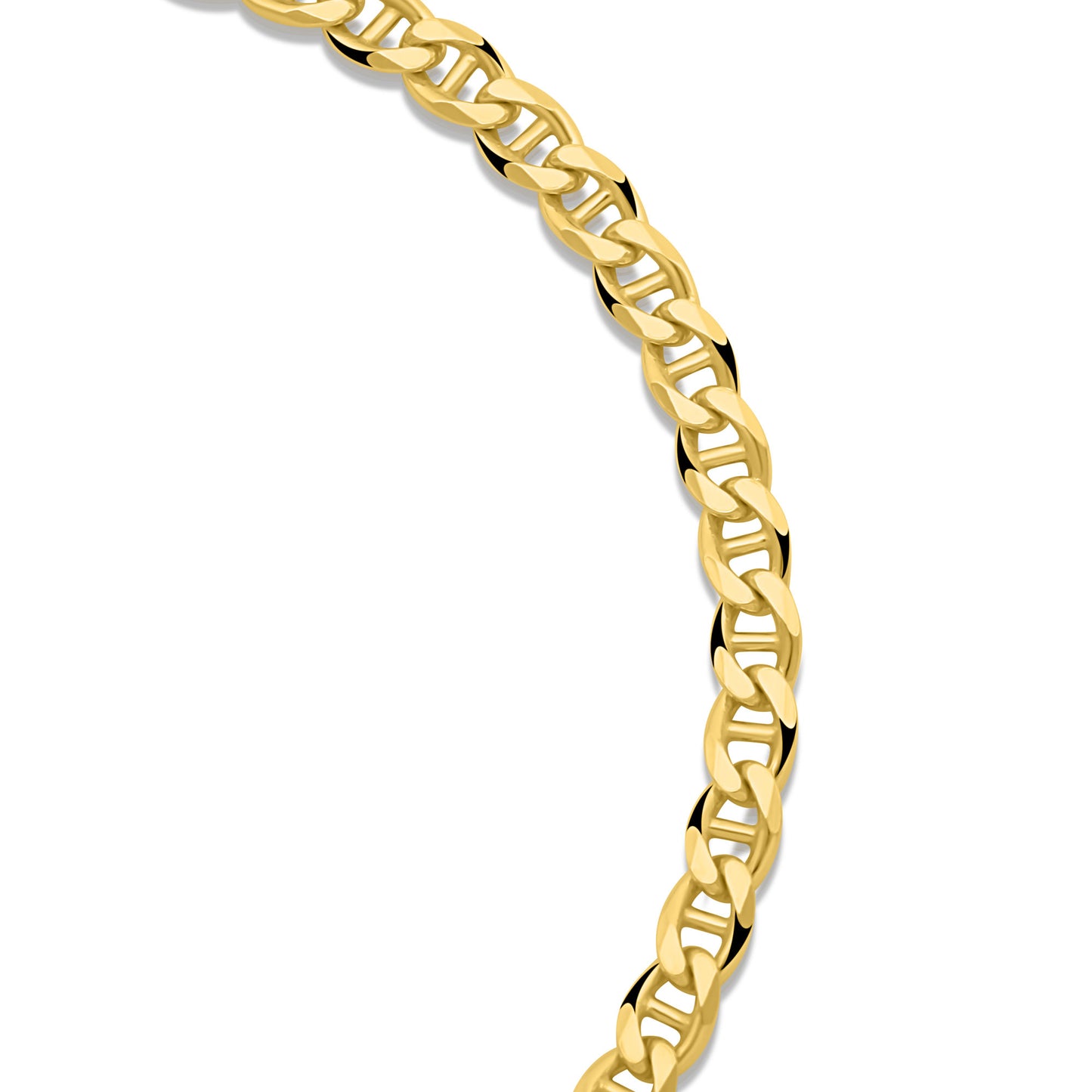 Stegpanzerarmband 3,5mm 585er Vergoldet