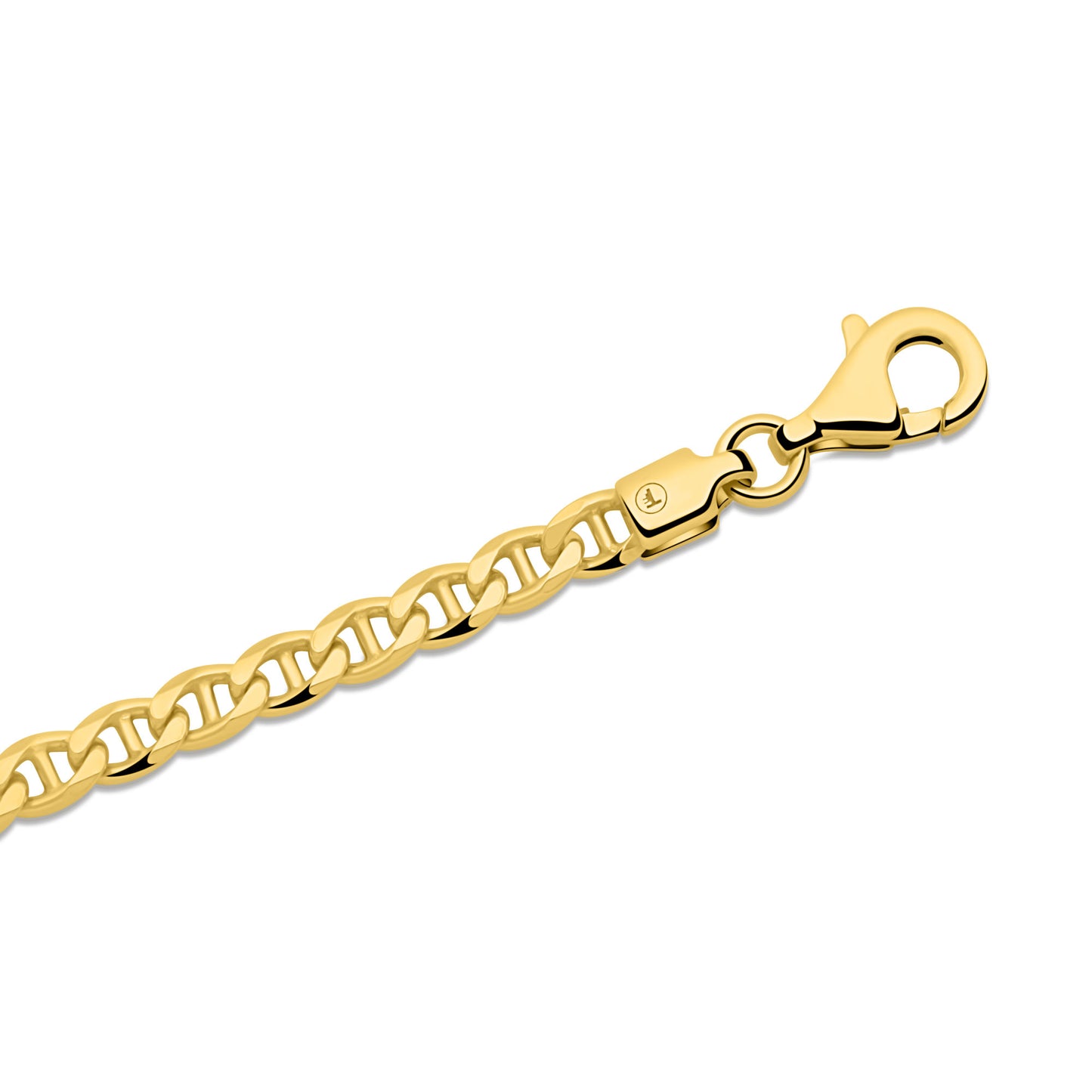 Stegpanzerarmband 3,5mm 585er Vergoldet