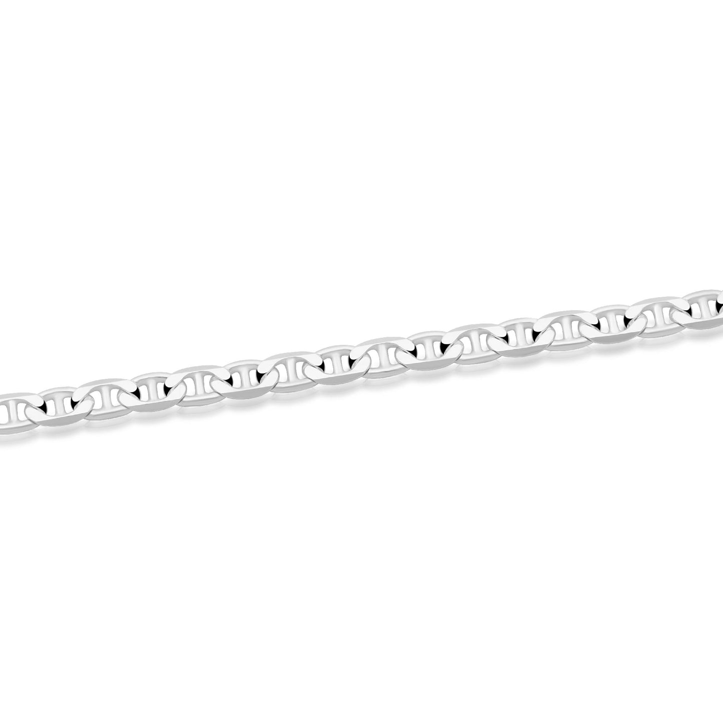Stegpanzerarmband 4,5 mm 925er Sterling Silber Massiv