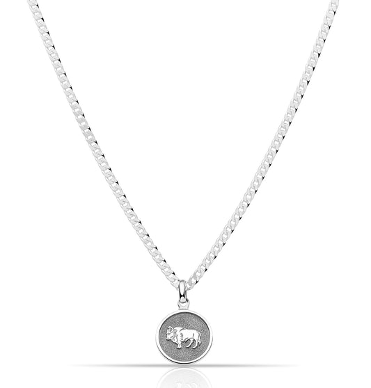 Sternzeichenanhänger Stier 925er Sterling Silber Massiv