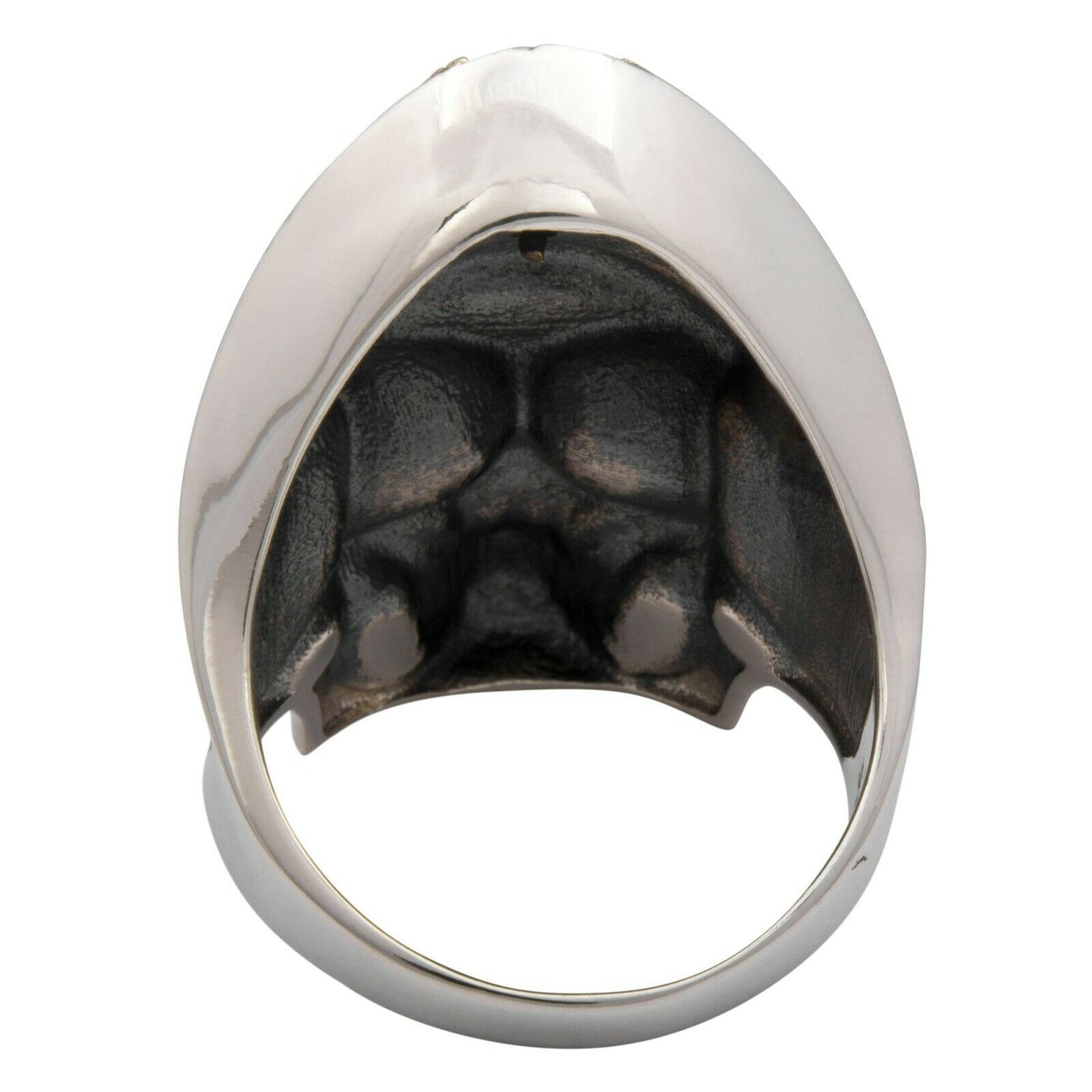 Totenkopf Ring Vergoldet 925er Silber