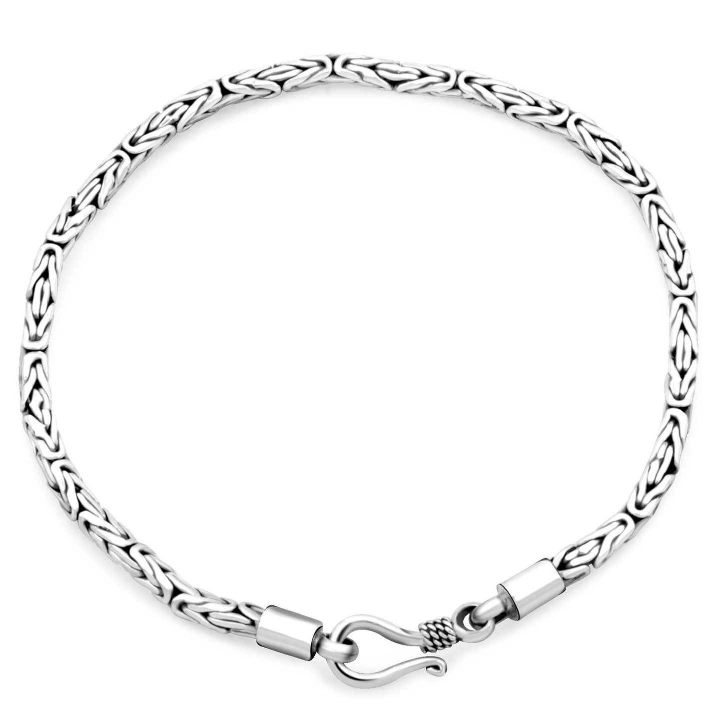 Königsarmband Oxidiert 2,5mm 925er Silber