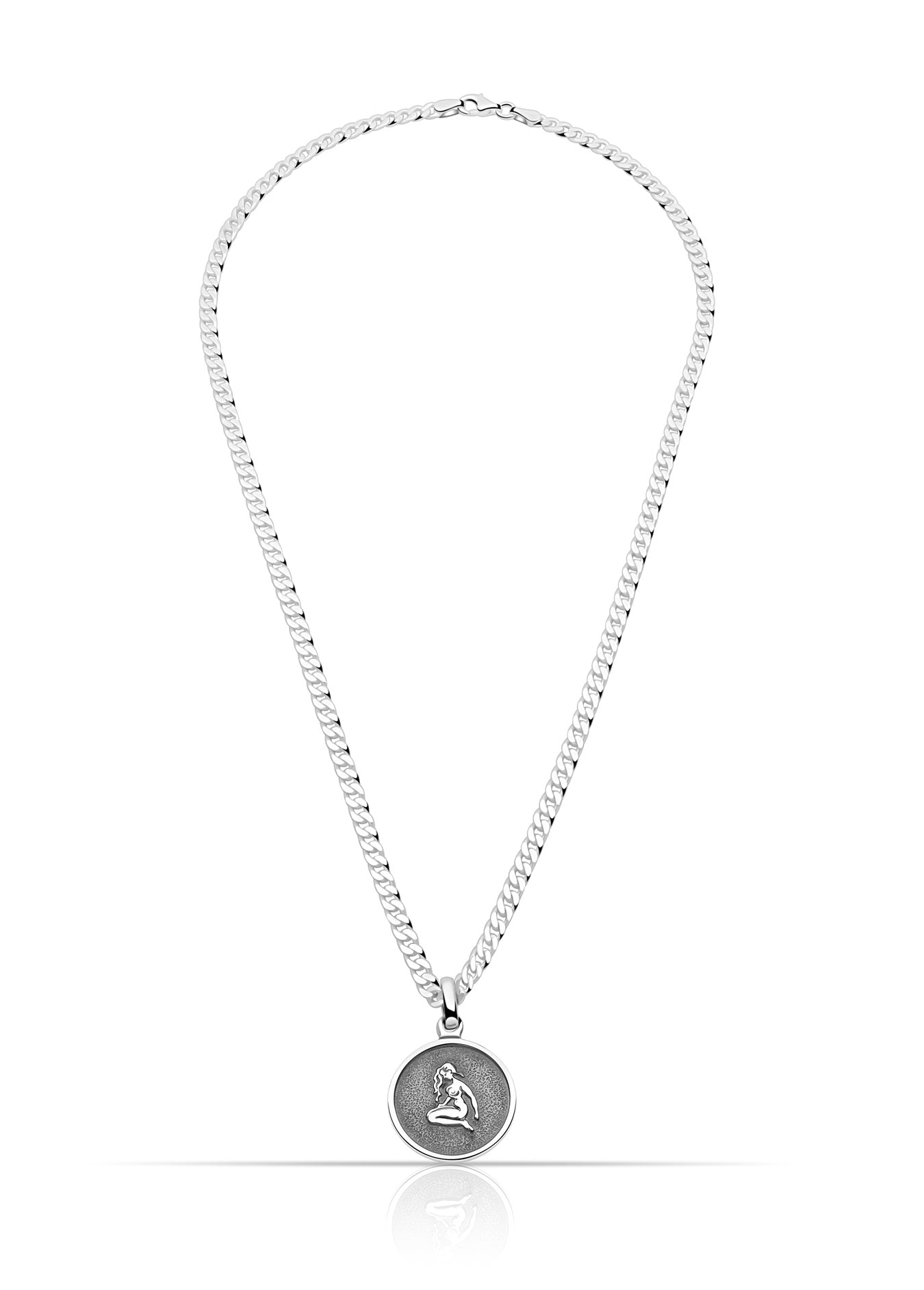 Sternzeichenanhänger Jungfrau 925er Sterling Silber Massiv