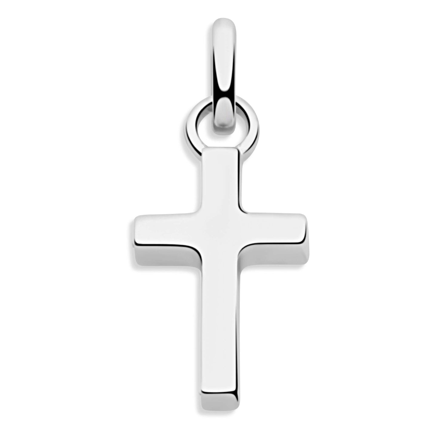 Mini Kreuz Schlicht mit Venezianerkette 925er Sterling Silber Massiv